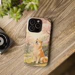Akita under Cherry Blossoms Dog Breed Phone Case