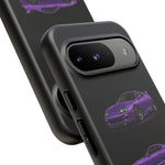MK4 Supra Phone Case Purple, Three-View Vector Cover