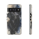 Black Lab Watercolor Art Tough Phone Case - Dog Portrait