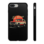 Orange Chevy K5 Blazer Retro SUV Illustration phone case