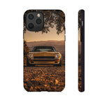 240Z Phone Case, Gold Classic JDM Sports Car Golden Hour Dusk Cover