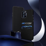 Blue C7 Z06 Sports Car Tough Phone Case Track Style Cover Gift