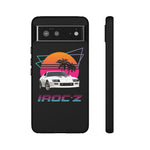 Retro IROC-Z Camaro phone case | 80s sunset palm car design
