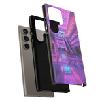 Empty Mall Escalator Vaporwave Art Tough Phone Case