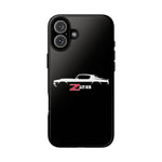 1970 Camaro Z28 White Silhouette Tough Phone Case Cover Gift