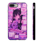 Online Girl Aesthetic Vaporwave Phone Case – Internet Portrait