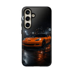 Orange C6 Neon Car Meet Tough Phone Case