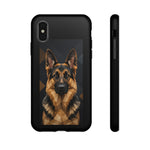 German Shepherd Geometric Art Tough Phone Case - Low Poly