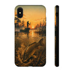 Carp Fishing Phone Case Sunrise Bowfishing Tough Cover Gift