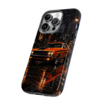 Challenger RT Phone Case, Rainy City Night Muscle Car Tough Cover