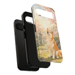 Akita under Cherry Blossoms Dog Breed Phone Case