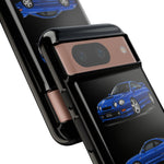 Tough Phone Case - Blue Celica GT-Four JDM Rally Car Multi View Art