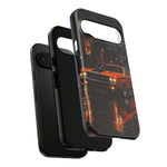 Challenger RT Phone Case, Rainy City Night Muscle Car Tough Cover