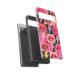 Pop Art Lips and Lightning Bolt Phone Case