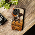 German Shorthaired Pointer Pointing Art Tough Phone Case