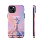 Praying Cherub Statue halo Vaporwave Aesthetic phone case