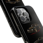 Trans Am Phone Case Black Gold, Three-View Vector Tough Cover