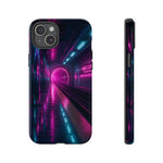 Neon Future Subway Station Tough Phone Case Cover Gift Art