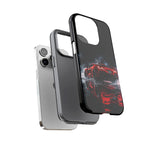 Z06 C8 Phone Case, Red Smoke Studio Reflection Cover