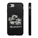 White S2000 Roadster Collage JDM Tough Phone Case Cover Gift