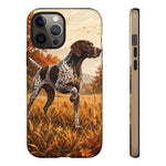 German Shorthaired Pointer Pointing Art Tough Phone Case