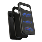 Blue 180SX JDM Sports Car Phone Case Tough Multi View
