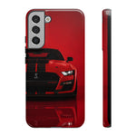 Red Mustang Art Phone Case, GT500 American Muscle Car Tough Cover