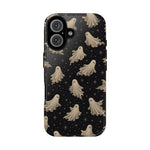 Vintage Ghost Pattern phone case | Halloween spooky stars design