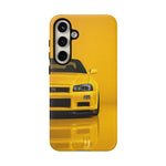 Yellow Skyline Phone Case, R34 GTR 90s JDM Legend Tough Cover for Men Gift