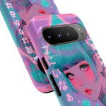 Neon Cyber Geisha phone case | Tough Case