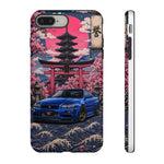 Bayside Blue Skyline Phone Case, Cherry Blossom Torii Tough Cover