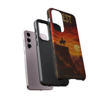 Western Sunset Cowboy Phone Case | Rugged Protective Cover