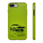 Green Cuda Muscle Car phone case for Gear Heads