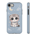 Scottish Fold Kawaii Owl Chibi Art Tough Phone Case