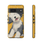 Sheepdog Hair Flip Phone Case Funny Dog Lover Gift