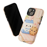 Milk Cookie Phone Case Cute Food Kawaii Tough Cover Gift Art