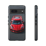 Red C8 Z06 Track Wing Tough Phone Case Cover Gift Art