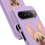French Bulldog Bat Ears Kawaii Pet Dog Art Tough Phone Case