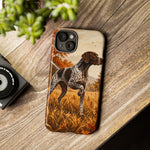 German Shorthaired Pointer Pointing Art Tough Phone Case