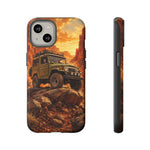 Land Cruiser FJ40 Classic 4x4 Red Rock Canyon Art Tough Phone Case