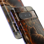 Rainy Window Cat Phone Case, Cozy Painterly Art Cover, Gift