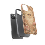 Persian Cat Floral Art Nouveau Tough Phone Case