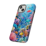 Underwater Coral Reef Phone Case | Colorful Tropical Fish Ocean Scene