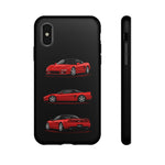 Red NSX Sports Car Phone Case Tough JDM 90s Classic Car Gift