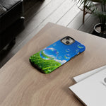 Bubbles Over Grass phone case | Tough Cover