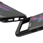 Neon Anatomical Skeleton Phone Case | Internal Displacement Art
