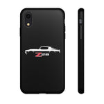 1970 Camaro Z28 White Silhouette Tough Phone Case Cover Gift