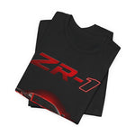 ZR1 C8 T-Shirt Red Mid-Engine American Supercar Tee