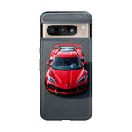 Red C8 Z06 Track Wing Tough Phone Case Cover Gift Art