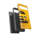 Yellow Skyline Phone Case, R34 GTR 90s JDM Legend Tough Cover for Men Gift